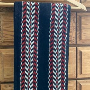 CHANEL Red White & Blue Wool scarf